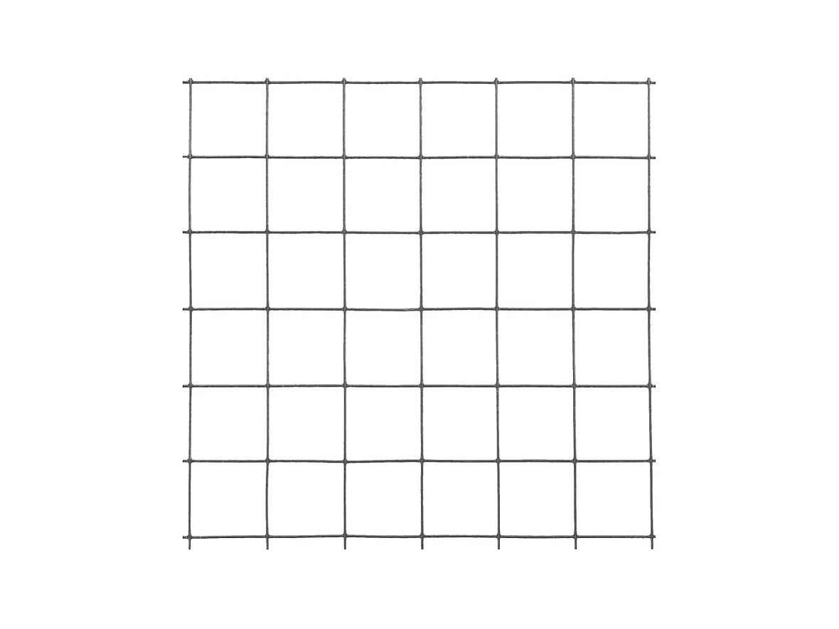 Grillage Acier avec revêtement en PVC 25x1,5 m Gris