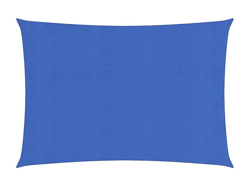 Voile d'ombrage 160 g-m² rectangulaire bleu 2,5x5 m PEHD
