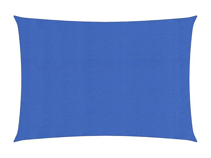 Voile d'ombrage 160 g-m² rectangulaire bleu 2,5x5 m PEHD