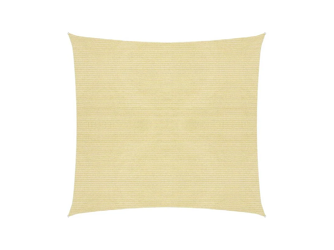 Voile d'ombrage 160 g-m² Beige 4x4 m PEHD