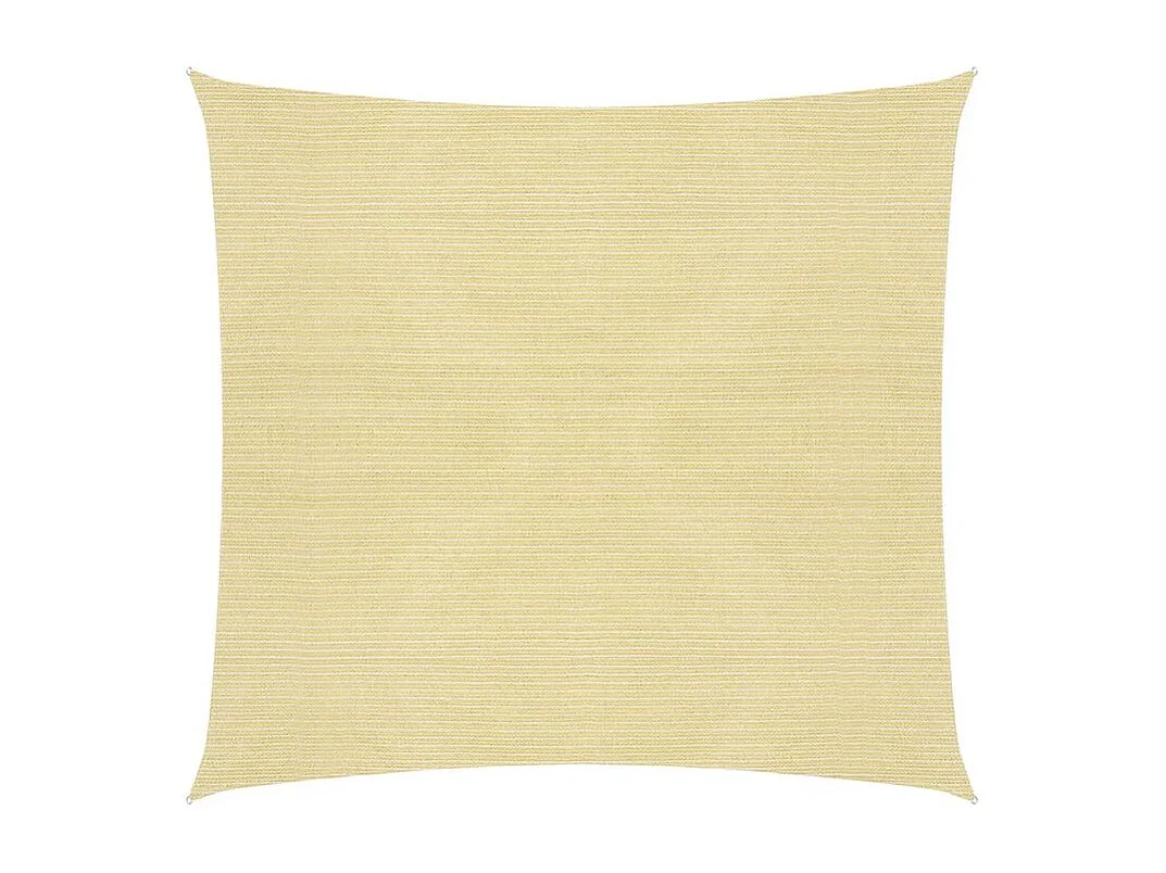 Voile d'ombrage 160 g-m² Beige 4x4 m PEHD