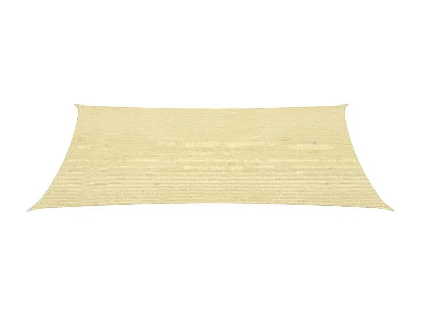 Voile d'ombrage 160 g-m² Beige 4x4 m PEHD