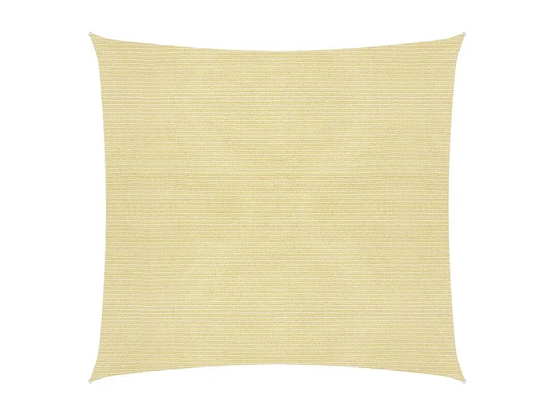 Voile d'ombrage 160 g-m² Beige 4x4 m PEHD