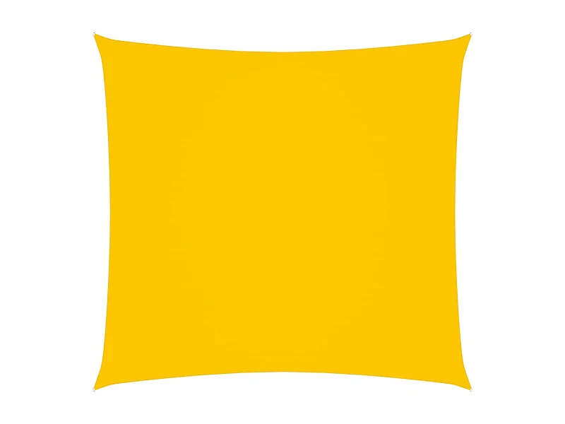 Voile de parasol Tissu Oxford carré 3x3 m Jaune