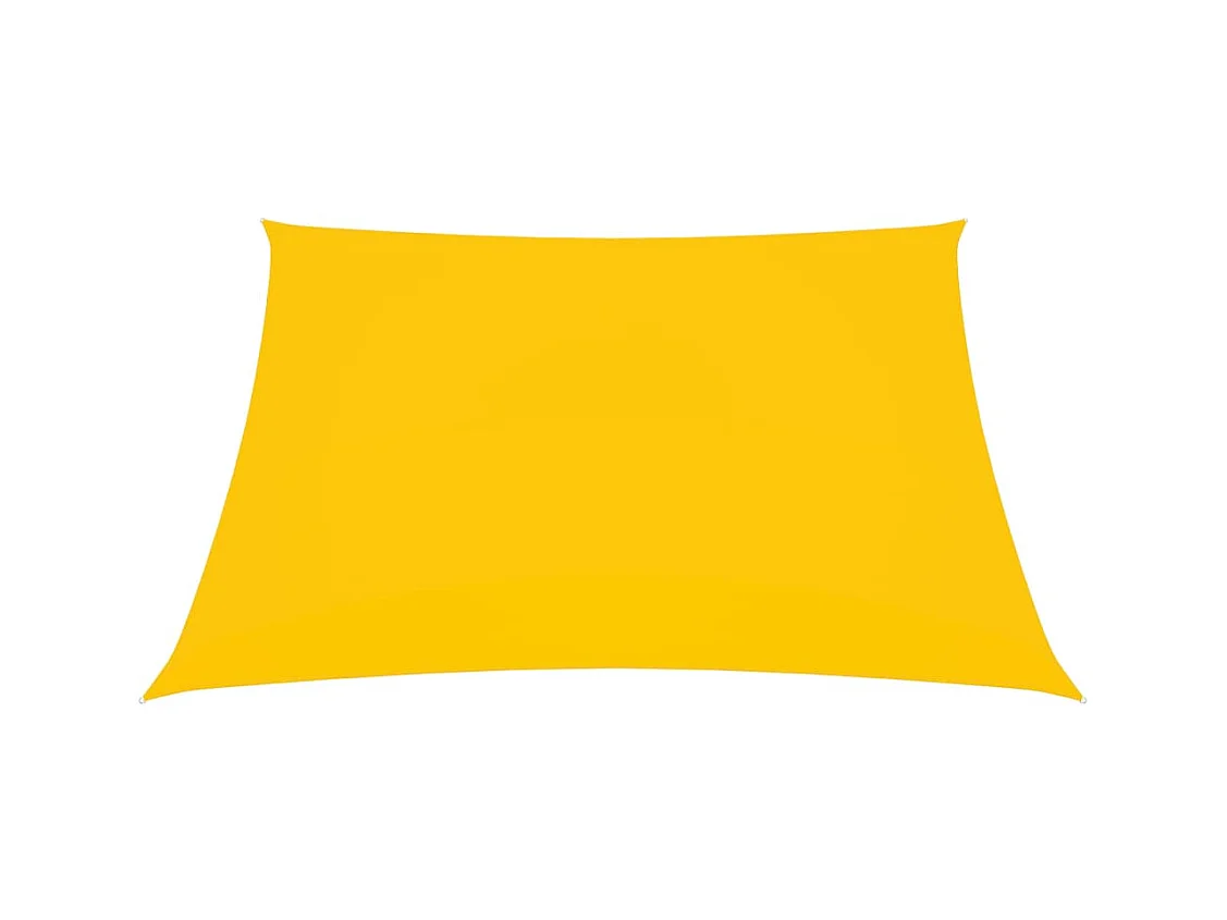 Voile de parasol Tissu Oxford carré 3x3 m Jaune