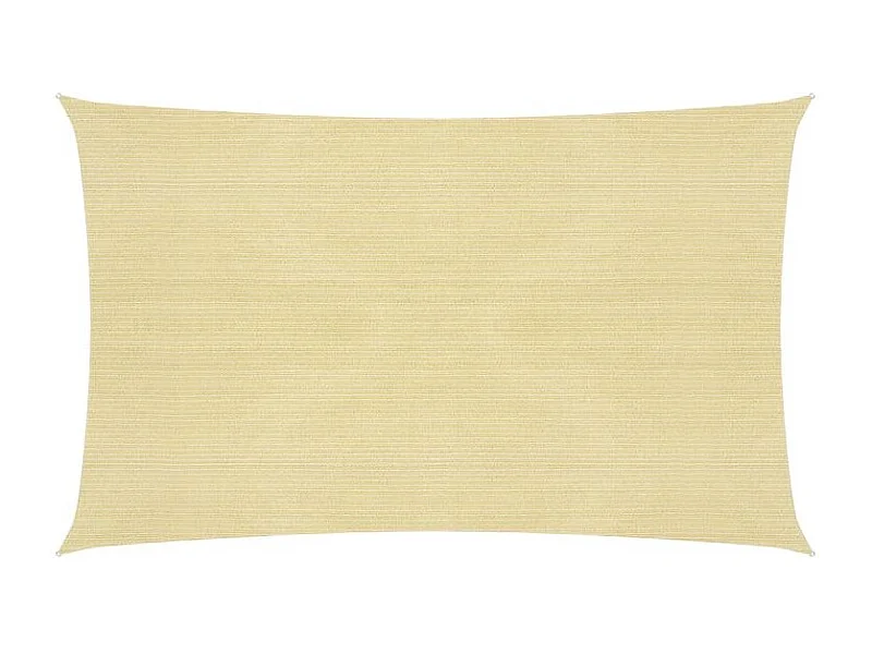Voile d'ombrage 160 g-m² Beige 2,5x5 m PEHD