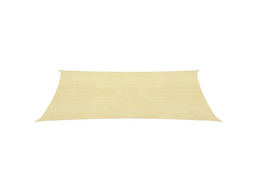 Voile d'ombrage 160 g-m² Beige 2,5x5 m PEHD