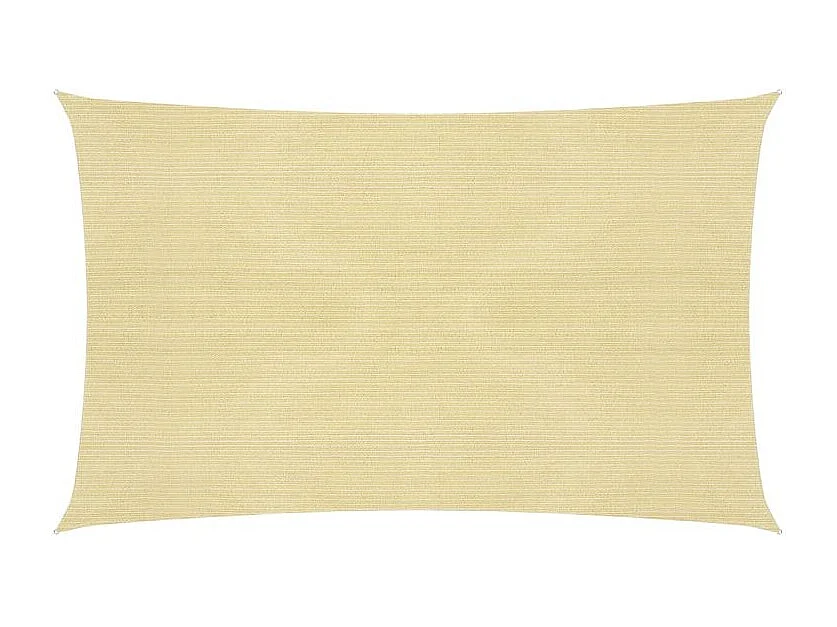 Voile d'ombrage 160 g-m² Beige 2,5x5 m PEHD