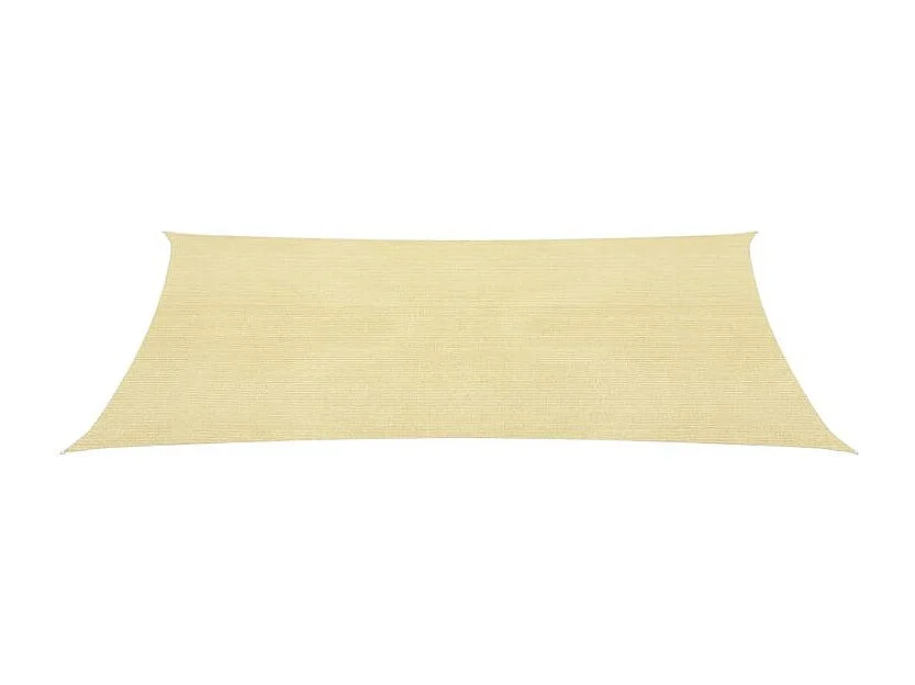 Voile d'ombrage 160 g-m² Beige 2,5x5 m PEHD
