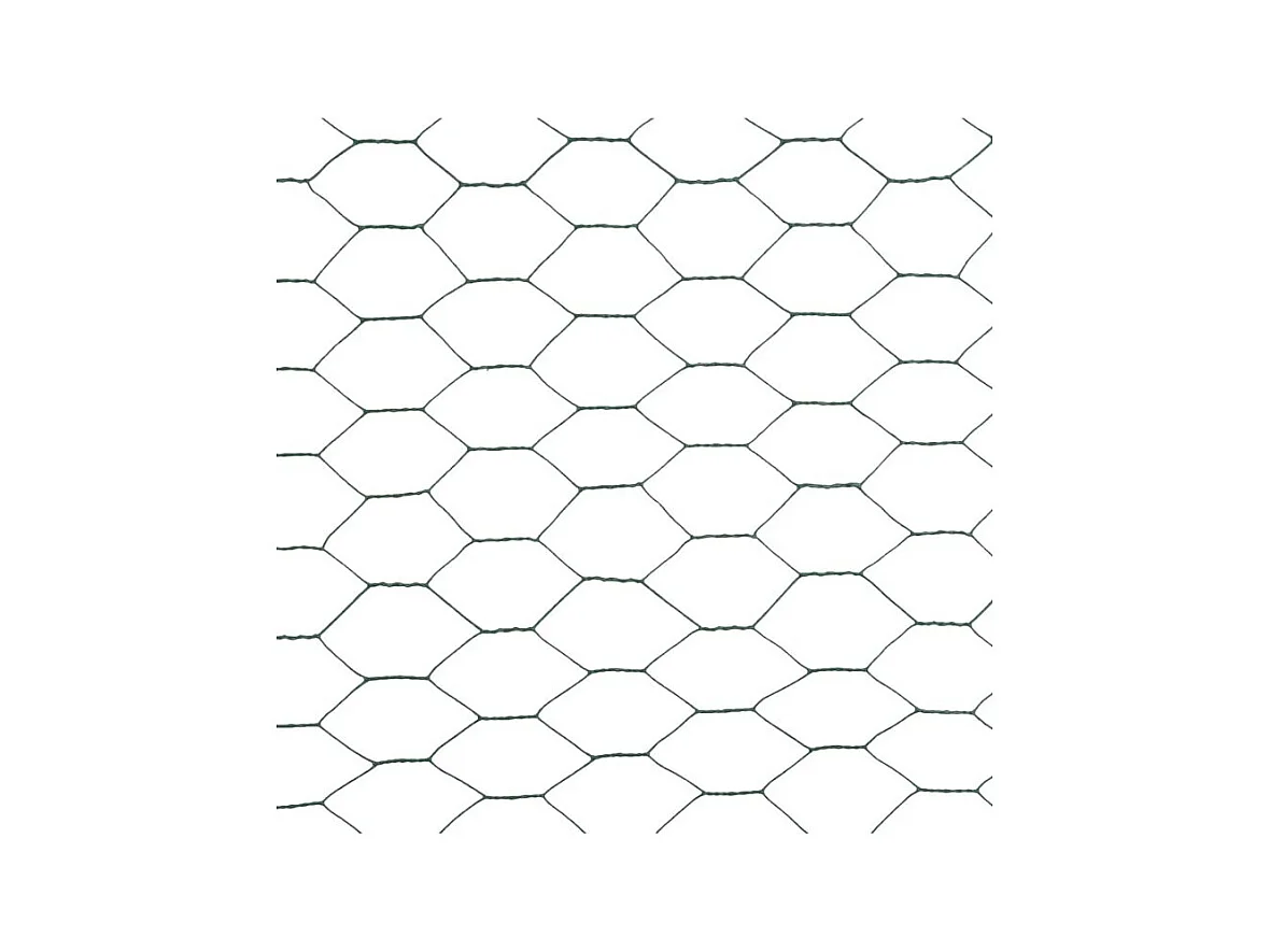 Grillage Acier avec revêtement en PVC 25x1,2 m Vert