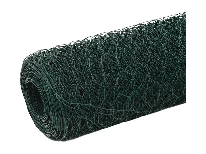 Grillage Acier avec revêtement en PVC 25x1,2 m Vert