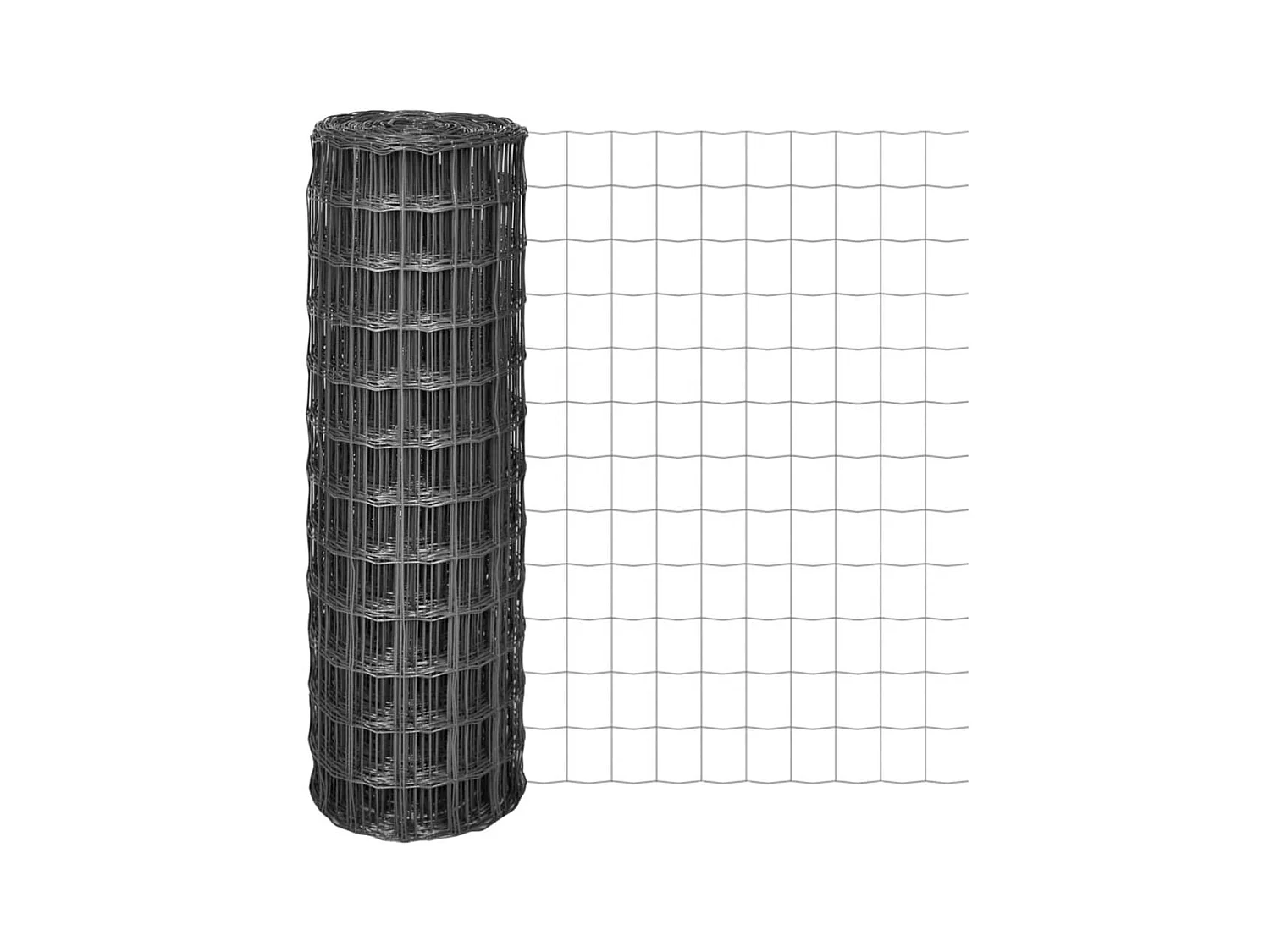 Clôture Euro Acier 25 x 1,2 m Gris 5