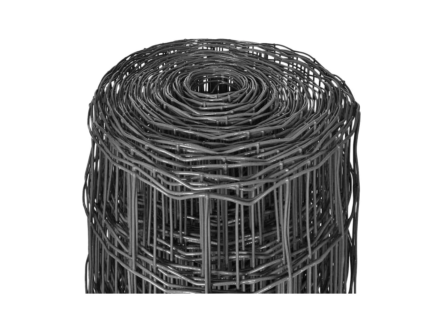 Clôture Euro Acier 25 x 1,2 m Gris 5