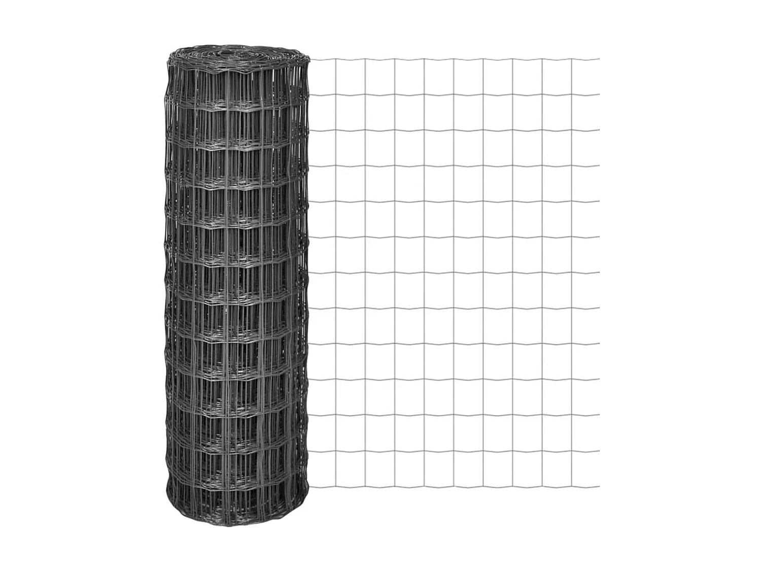 Clôture Euro Acier 25 x 1,2 m Gris 5