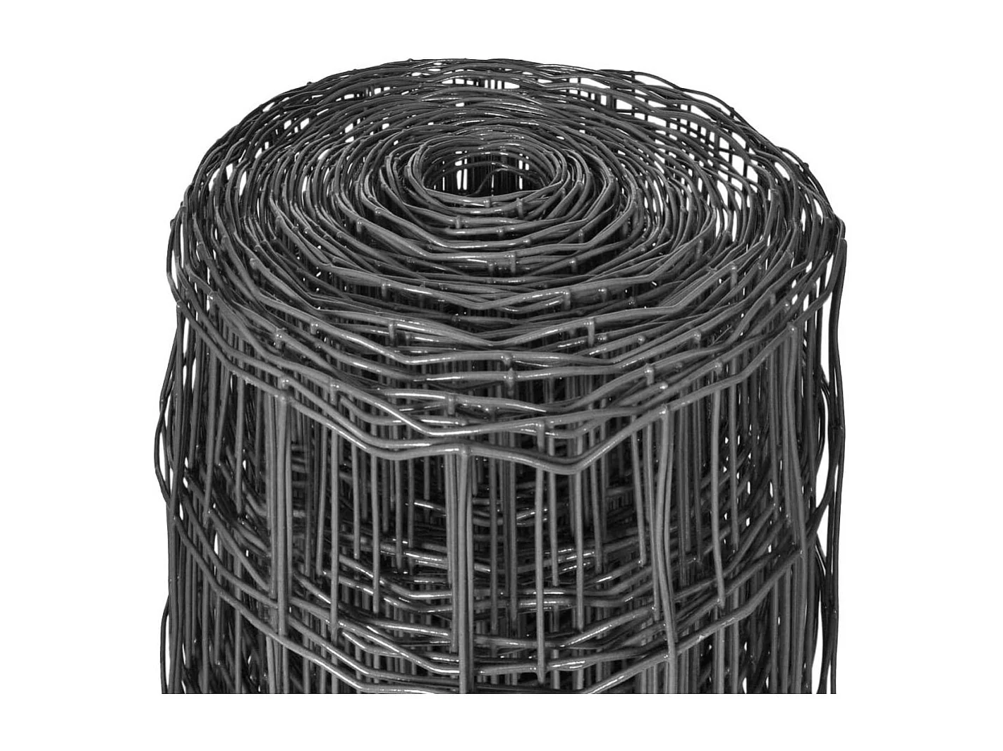 Clôture euro Acier 10 x 1 m Gris 3