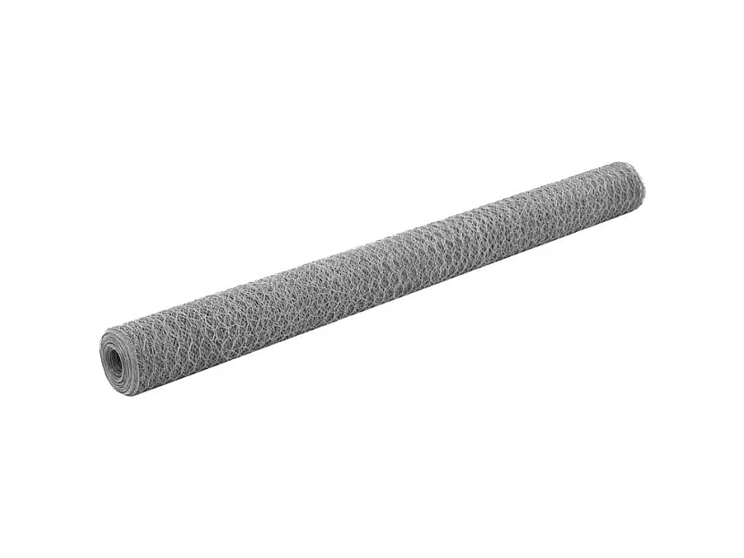 Grillage pour volière Acier galvanisé 25x1,5 m Argenté