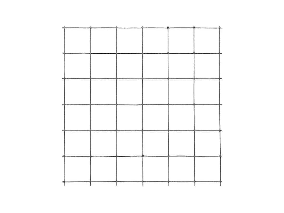 Grillage Acier avec revêtement en PVC 10x0,5 m Gris