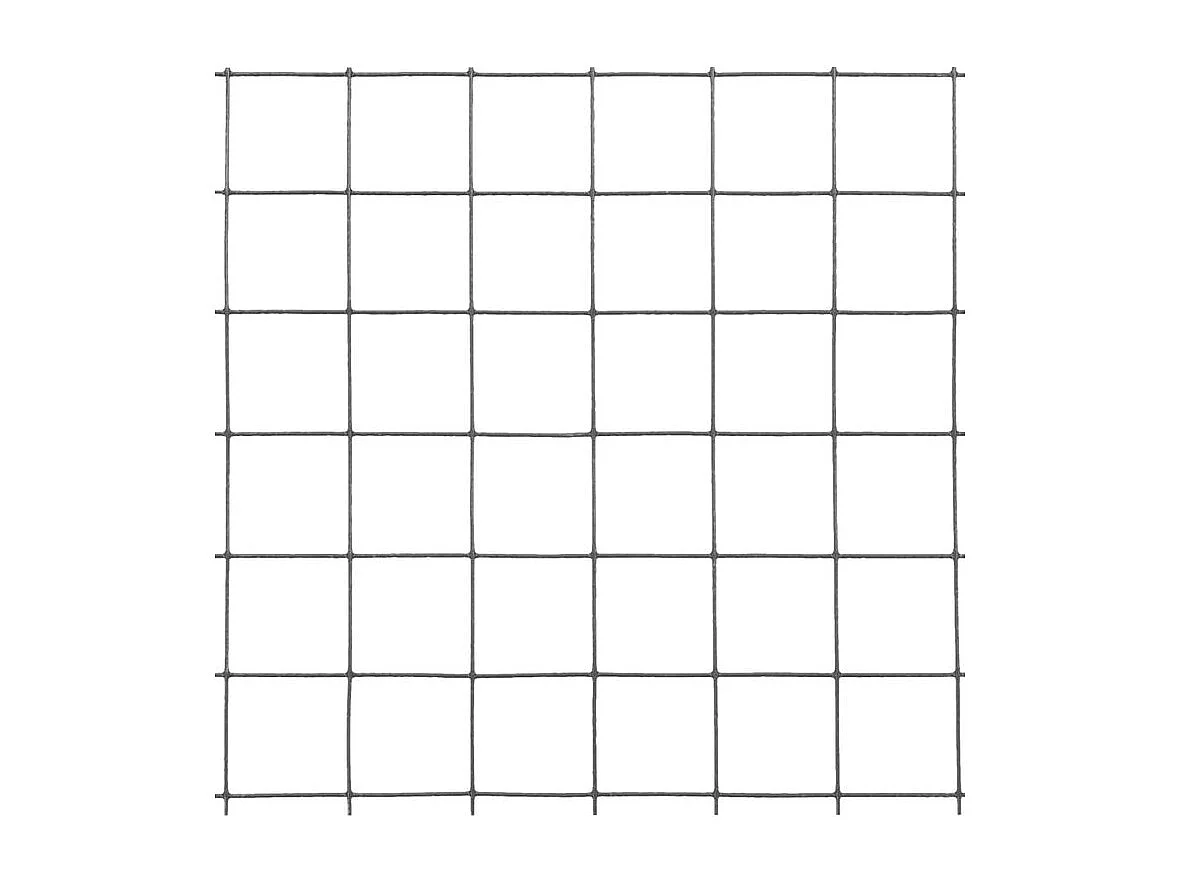 Grillage Acier avec revêtement en PVC 10x0,5 m Gris