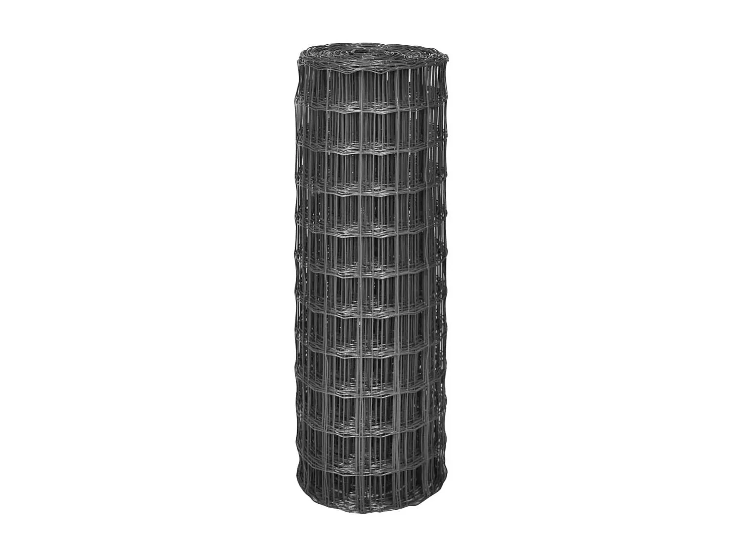 Clôture euro Acier 10 x 0,8 m Gris 6