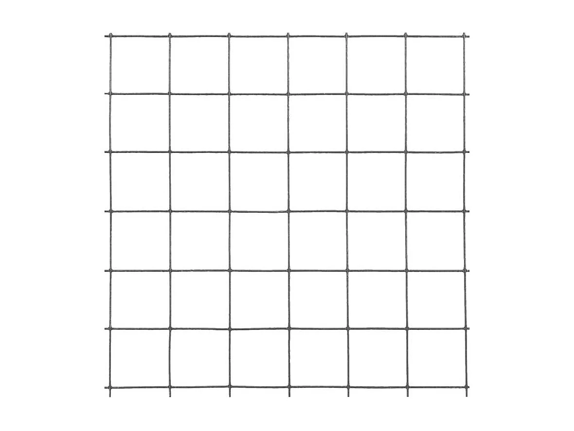 Grillage Acier avec revêtement en PVC 25x1 m Gris