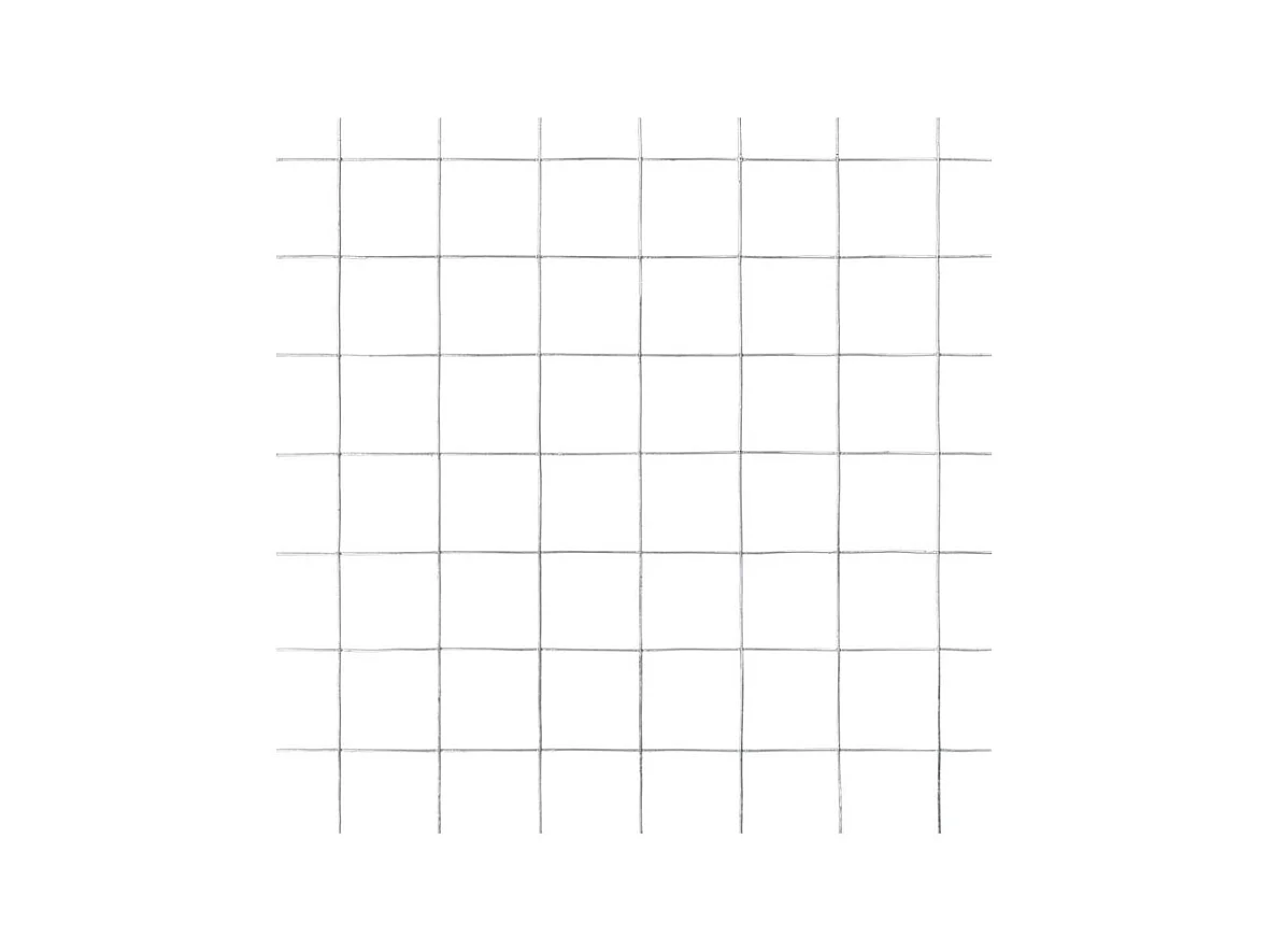 Grillage pour volière Acier galvanisé 25x1,5 m Argenté