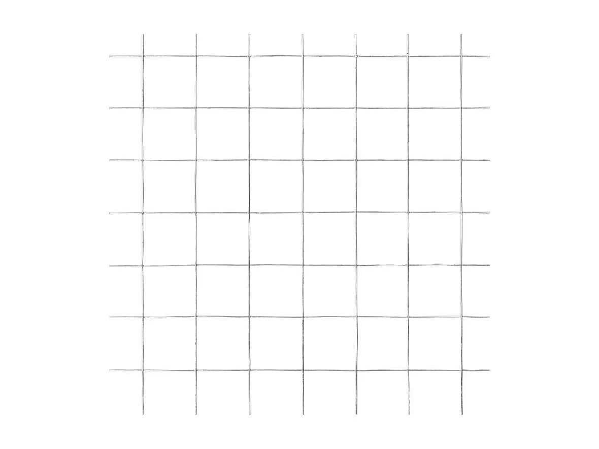 Grillage pour volière Acier galvanisé 25x1,5 m Argenté