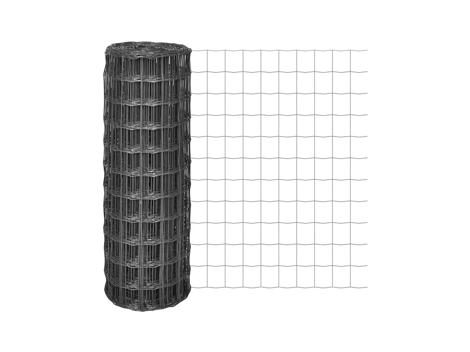 Clôture euro Acier 10 x 1,2 m Gris