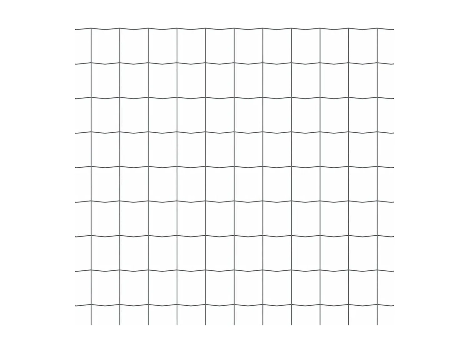 Clôture euro Acier 10 x 1,2 m Gris