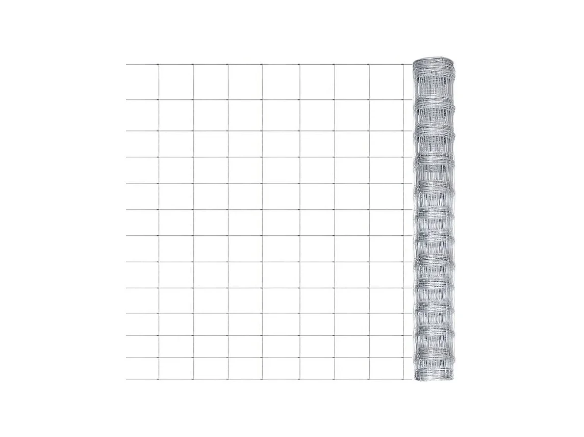 Clôture de jardin Acier galvanisé 50x1,25 m Argenté