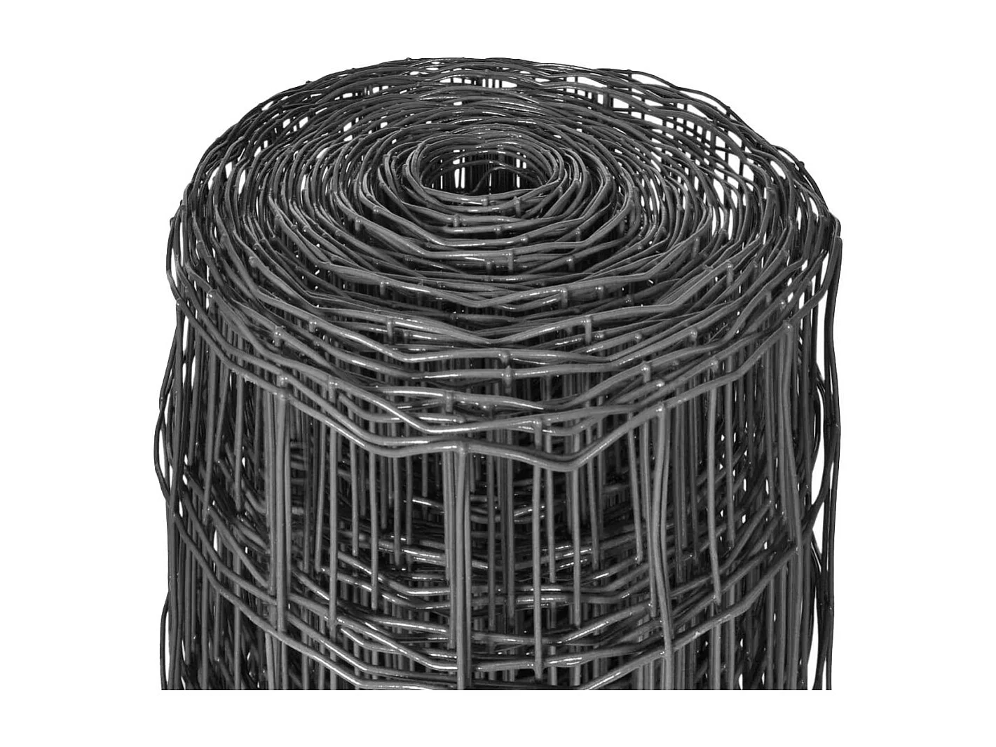 Clôture Euro Acier 10 x 1,5 m Gris 7