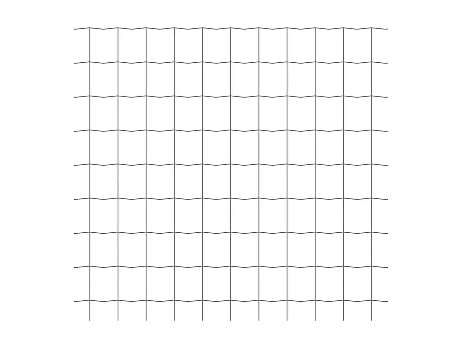 Clôture Euro Acier 10 x 1,5 m Gris 7