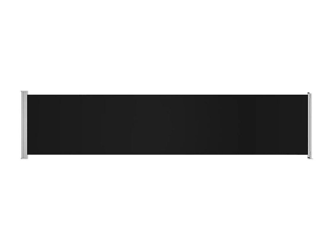 Auvent latéral rétractable de patio 140x600 Noir