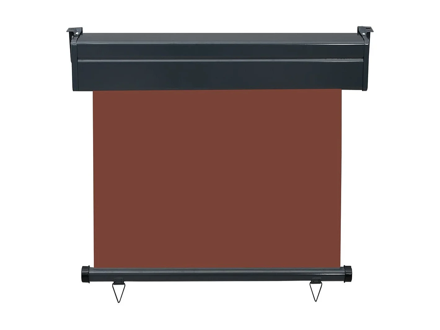 Auvent latéral de balcon 80x250 Marron