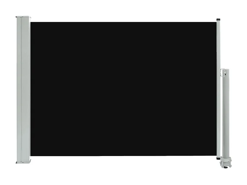 Auvent latéral rétractable de patio 80x300 Noir