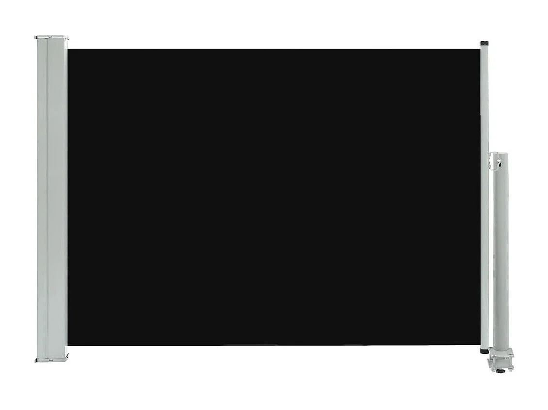 Auvent latéral rétractable de patio 80x300 Noir