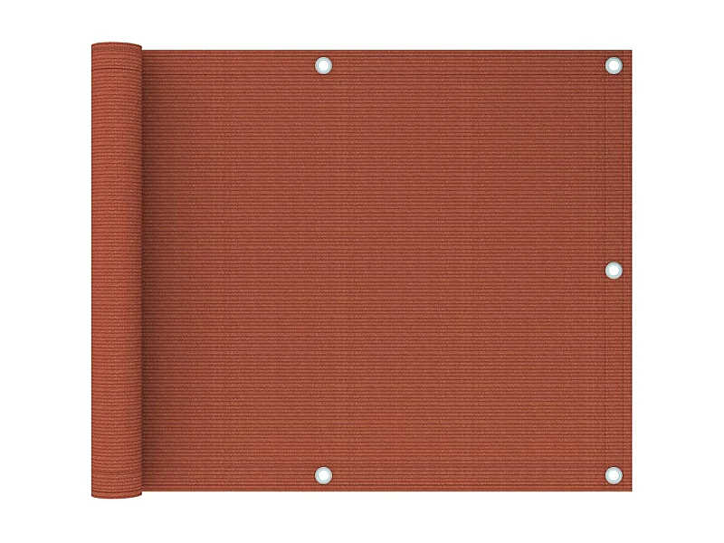 Écran de balcon Terre cuite 75x600 PEHD