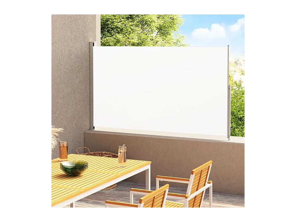 Auvent latéral rétractable de patio 180x300 Crème