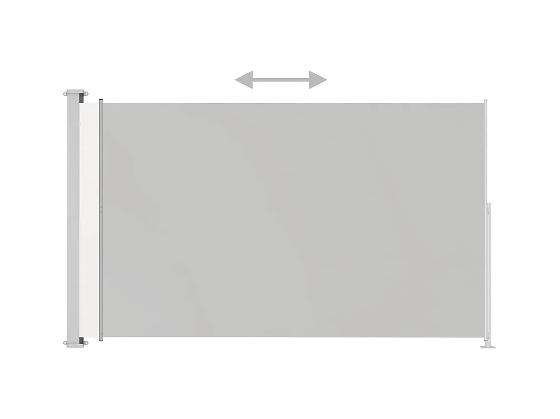 Auvent latéral rétractable de patio 180x300 Crème
