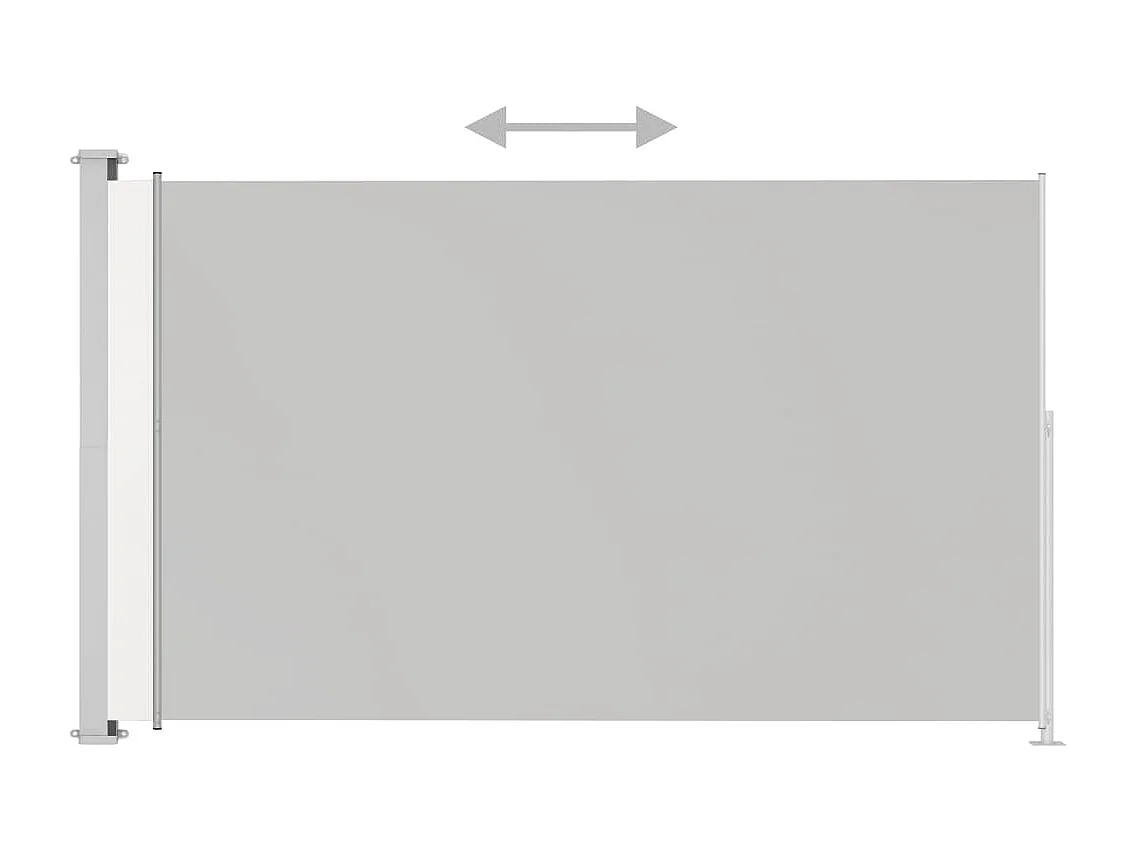 Auvent latéral rétractable de patio 180x300 Crème