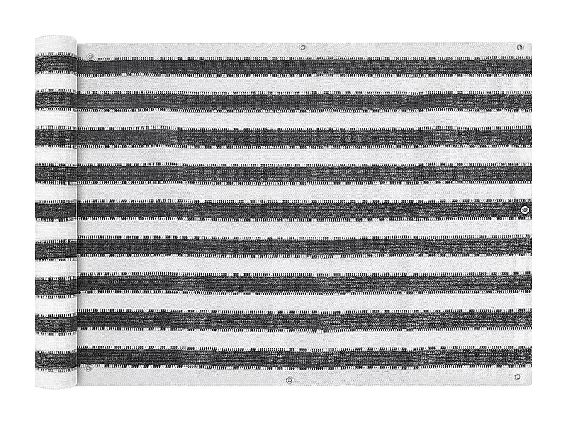 Écran de balcon en PEHD 75x600 Anthracite et blanc