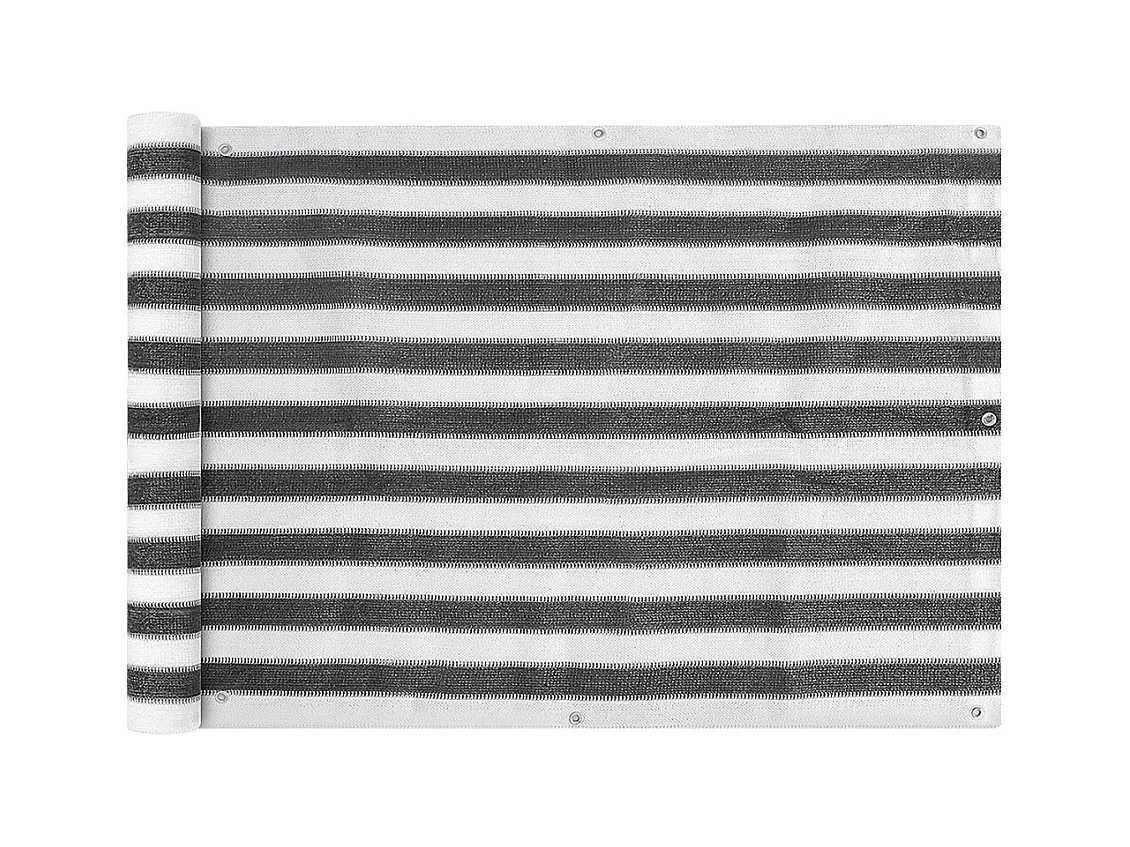 Écran de balcon en PEHD 75x600 Anthracite et blanc