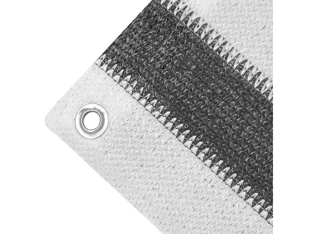 Écran de balcon en PEHD 75x600 Anthracite et blanc