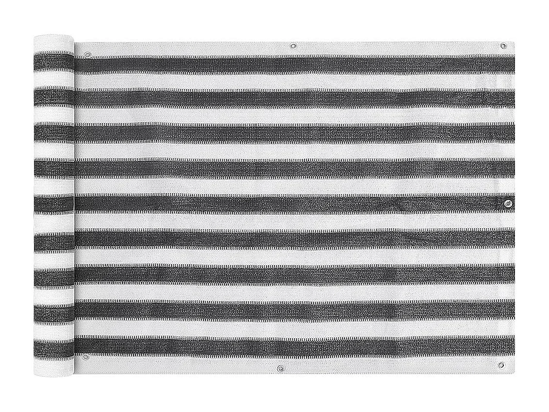 Écran de balcon en PEHD 75x600 Anthracite et blanc