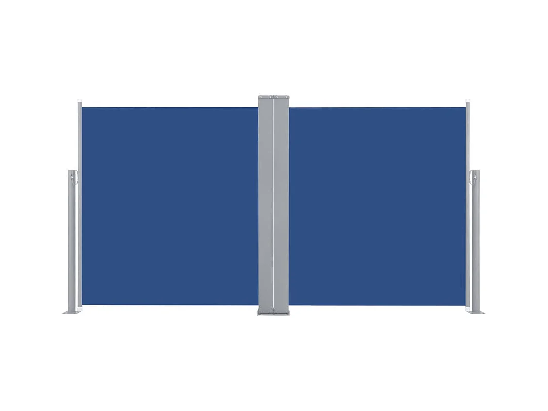 Auvent latéral rétractable Bleu 140x600