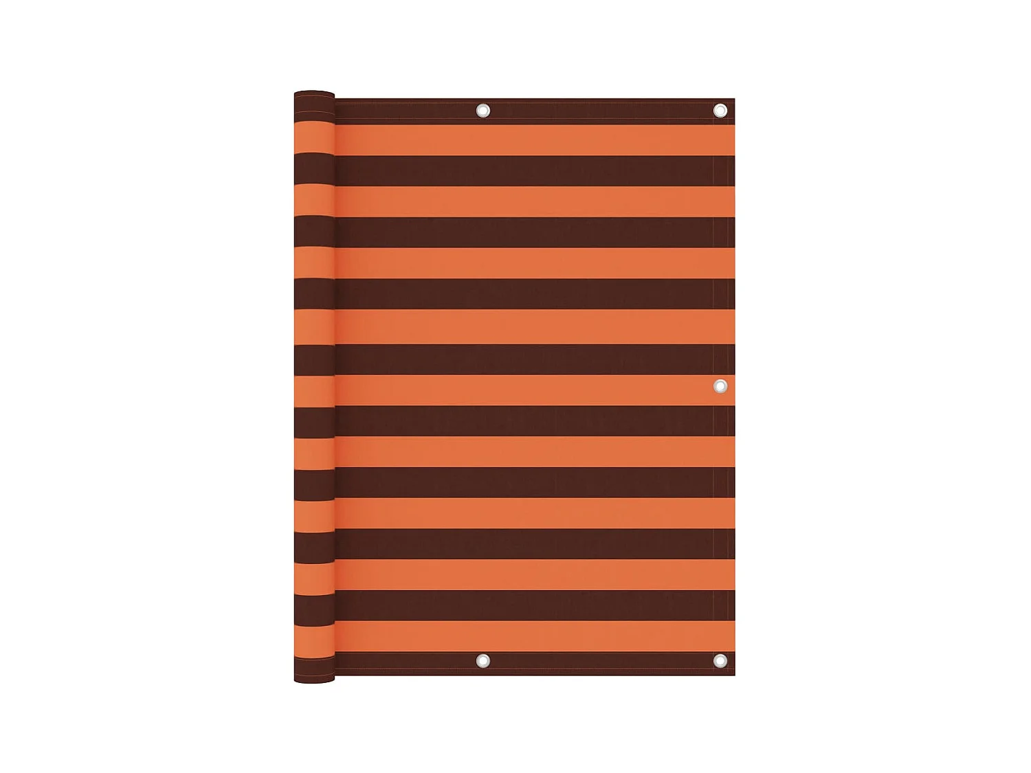 Écran de balcon Orange et marron 120x400 Tissu Oxford