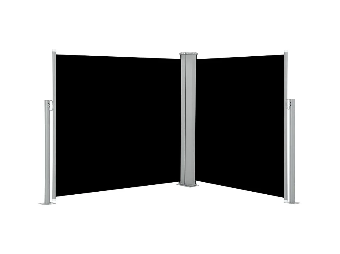 Auvent latéral rétractable Noir 100x600
