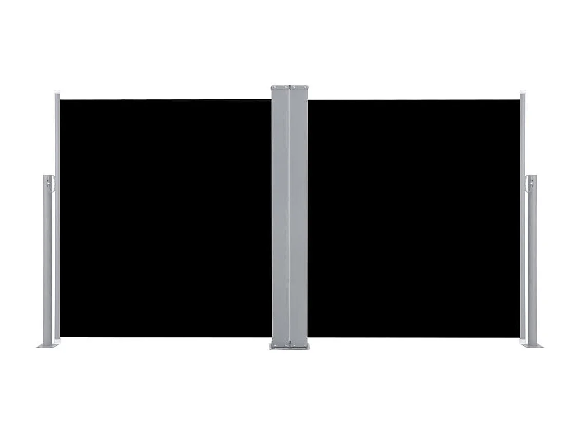 Auvent latéral rétractable Noir 100x600