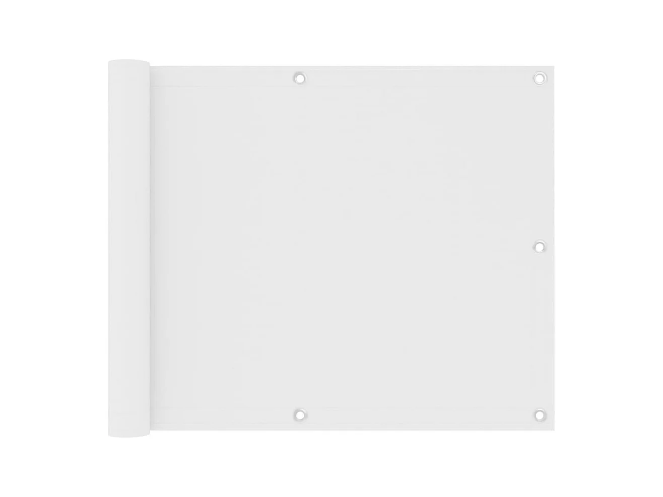 Écran de balcon Blanc 75x600 Tissu Oxford