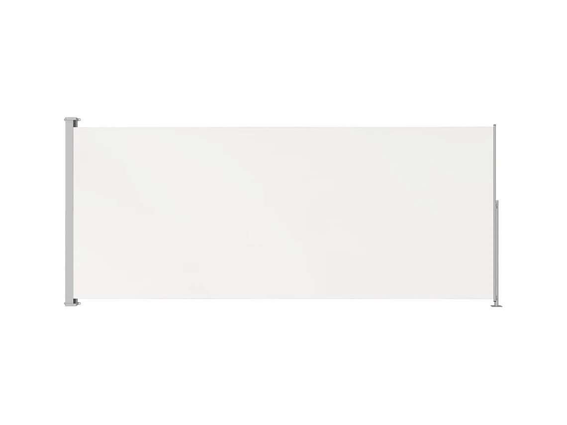 Auvent latéral rétractable de patio 200x500 Crème