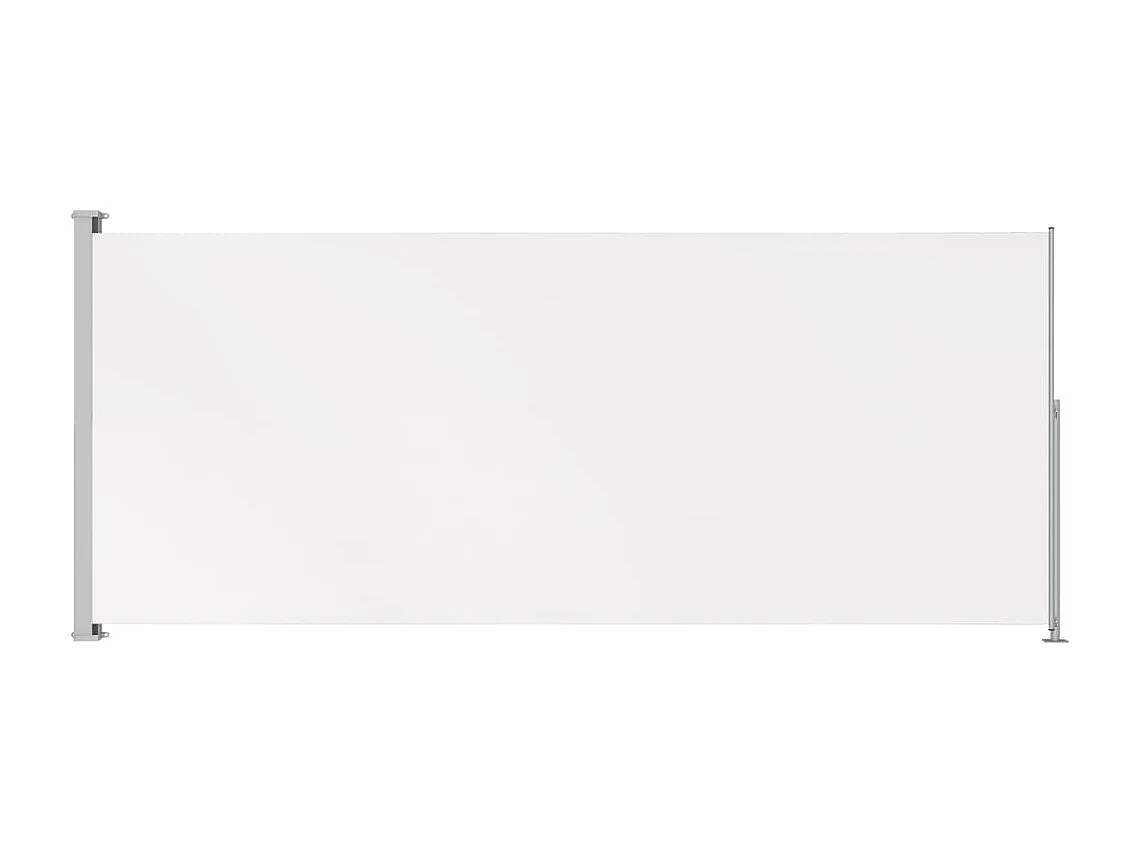 Auvent latéral rétractable de patio 200x500 Crème